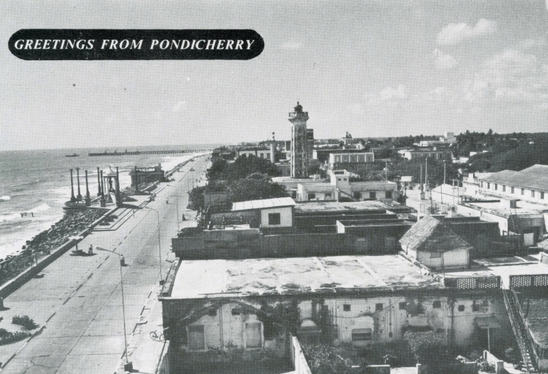 01-03 - Pondichery - bord de mer - vue vers le sud - 3